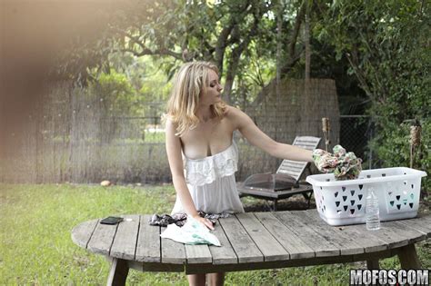 White Dress Busty Blonde Ends Up Getting Fucked In Her Backyard Iamxxx