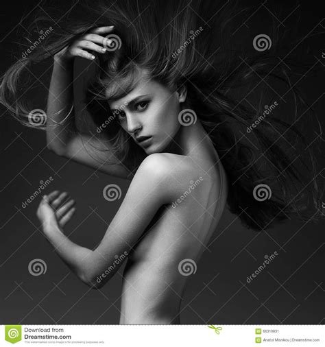 Erotic Portrait Of Nude Beautiful Woman Stock Image Image Of Girl Blond 66319831
