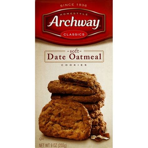 Archway Cookies Soft Date Oatmeal 9 Oz Instacart