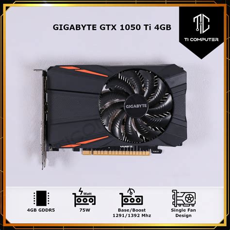 Gigabyte Geforce Gtx 1050 Ti D5 4gb Single Fan 128bits Gddr5 Hdmi Dp