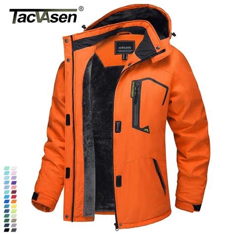 TACVASEN Chaqueta Impermeable De Invierno Para Mujer Abrigo T Rmico De