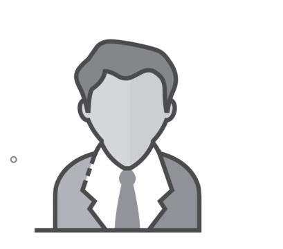 Flat Grayscale Icon Businessman Grayscale Office Account Vector