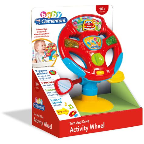 Baby Clementoni Activity Wheel Steering Wheel Toy Ebay