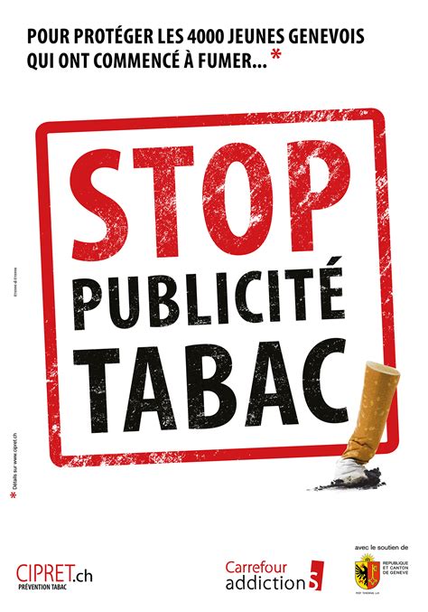 Carrefour AddictionS Stop publicité tabac