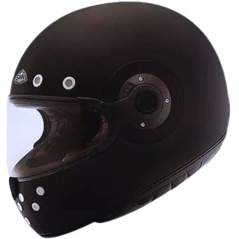 Capacete SMK Retro Preto Fosco Fosco Grid Motors