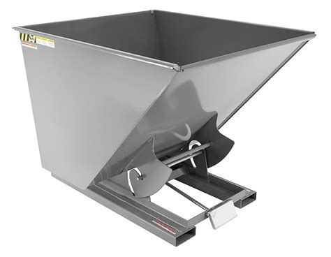 Vestil D 200 LD GY SG Steel Light Duty Self Dumping Hopper 2 Cubic Yard