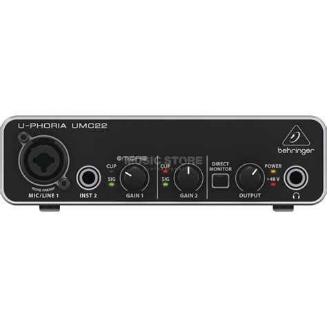 Behringer U Phoria Umc22 Usb Audio Interface Music Store Professional