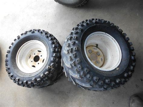 Buy Polaris Scrambler 400 Rear Back Wheel Rim Tires Rims Wheels 95 96