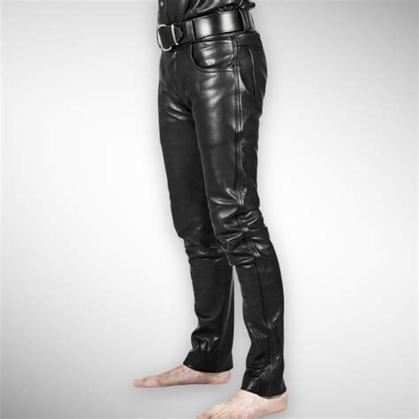 Men S Leather Pants Gay Leather Pants Genuine Lambskin Etsy