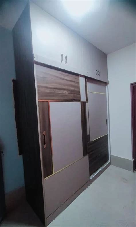 Wooden 2 Doors Teak Wood Wall Fixed Wardrobe Without Locker At Rs 950