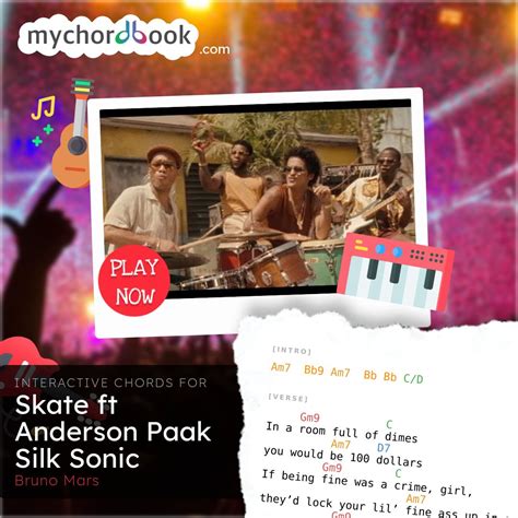 Bruno Mars - Skate ft Anderson Paak Silk Sonic Chords