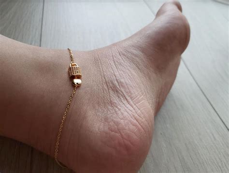 Delicate Key Ankletlock Ankletsecure Ankletlover | Etsy