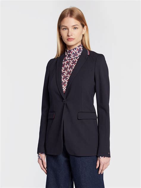 Tommy Hilfiger Marynarka WW0WW36649 Granatowy Slim Fit | Modivo.pl