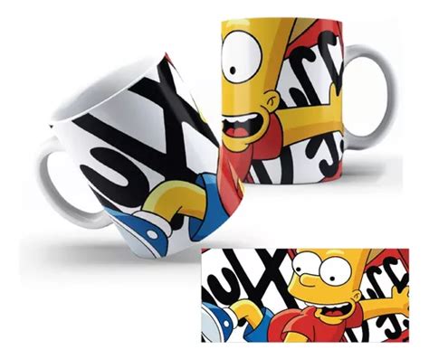 Caneca Porcelana Personalizada Bart Simpson Cerveja Duff Tv Mercadolivre