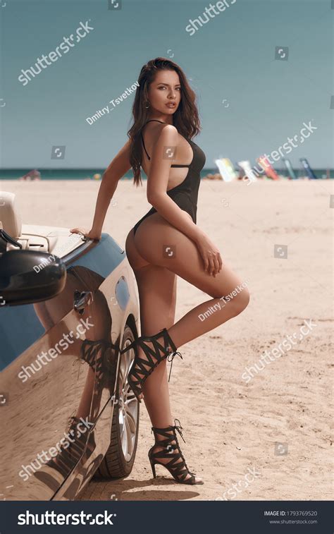 Woman Sitting Car Bikini Images Stock Photos Vectors Shutterstock