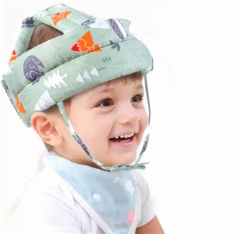 Casco De Beb Bebes Antigolpes Seguridad Bebes Ajustable Meses Sin