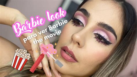 Look Barbie Sección makeup time para ir a ver Barbie the MOVIE