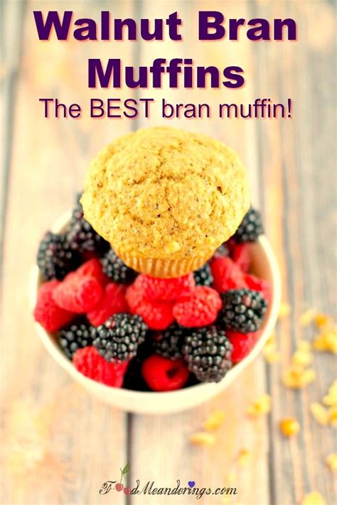 Bran Muffins with Molasses | healthy - Food Meanderings