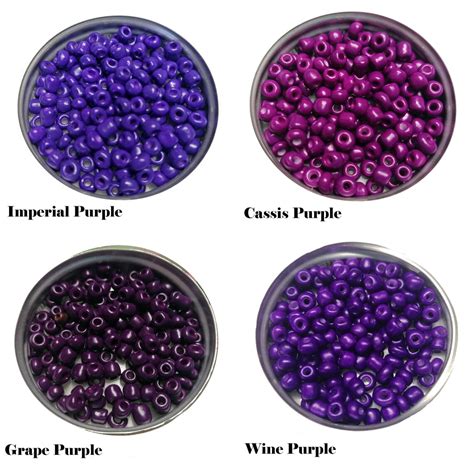 4mm Seed Beads 40g Purple Seed Beads Glass Seed Beads 60 Etsy