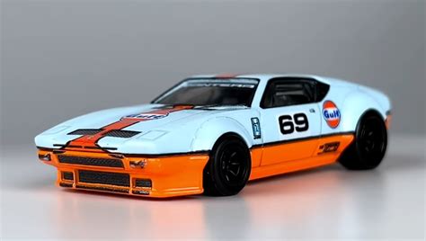 Машинка Premium Hot Wheels шт De Tomaso Pantera Gulf та Транспортер Second Story Lorry Team