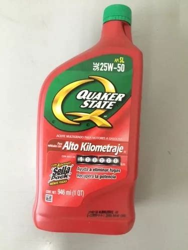 Aceite Multigrado Ak 25w50 Quaker State Alto Kilometrage