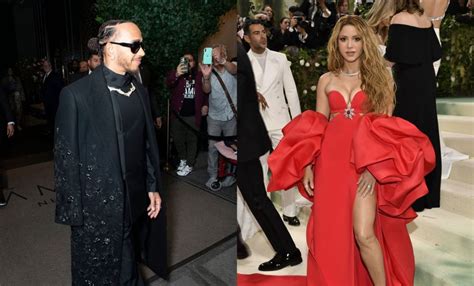 Lewis Hamilton Y Shakira En La Met Gala