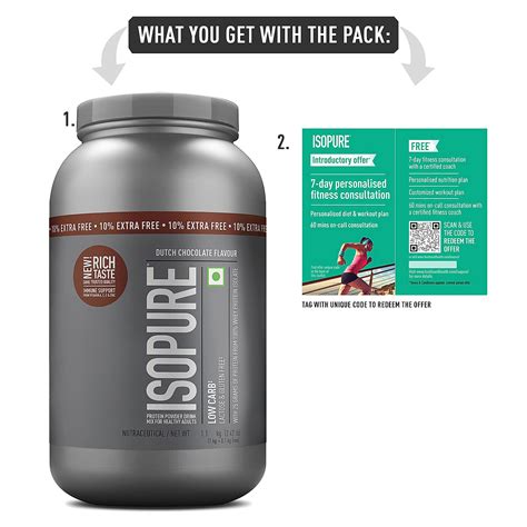 Isopure Low Carb Whey Protein Isolate Powder Dutch Chocolate 1 Kg