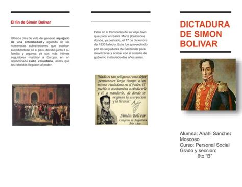 Antecedentes a la dictadura de Simón Bolívar docx Descarga Gratuita