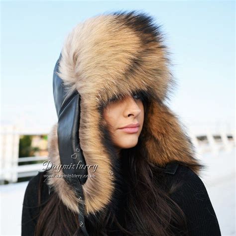 Finn Raccoon Fur Trapper Hat Fur Trapper Fur Trapper Hat Winter Hats