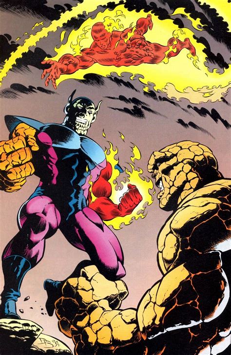 Ff Vs Super Skrull Marvel Villains Marvel Comics Fantastic Four Marvel