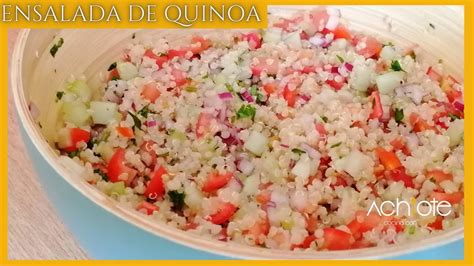 Ensalada De Quinoa La Ensalada De Quinoa M S Sencilla Econ Mica Y