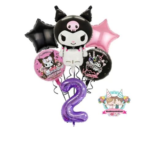 Jual Windblown Balon Set Kuromi My Melody Dekor Ulang Tahun Hbd Anak