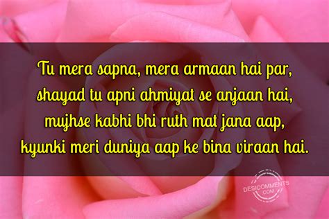 Tu Mera Sapna Hindi Shayari