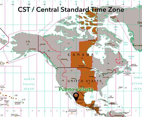 Puerto Vallarta Time Zone Map Shari Demetria