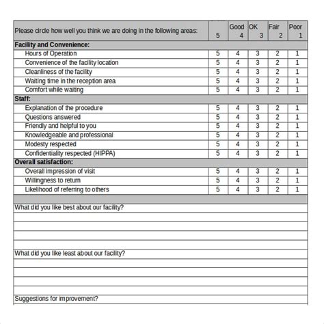 14 Patient Survey Templates Pdf Word Free And Premium Templates