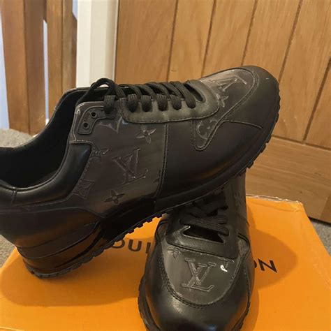 Black Louis Vuitton Run Away Trainers Size 75 Open Depop