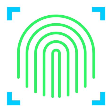 Premium Vector Fingerprint Scanner Icon Style