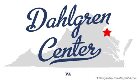 Map of Dahlgren Center, VA, Virginia