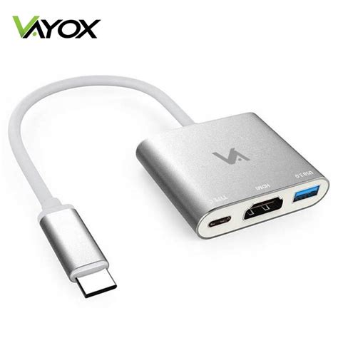 Adapter Przej Ci Wka W Usb C Hdmi K Hub Vayox