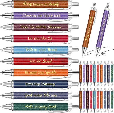 Amazon Pcs Inspirational Ballpoint Pens Funny Pen Quotes Pen