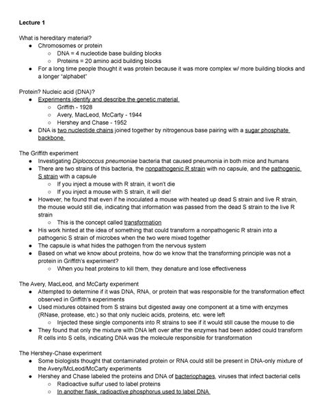 Module 1 DNA Structure C Spurling Instructor Lecture 1 What Is