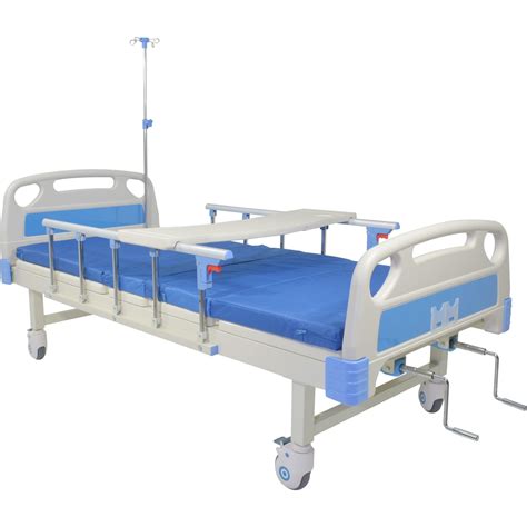 Cama Hospital Manual 2 Posiciones Barandales Aajustables 260kg Incluye