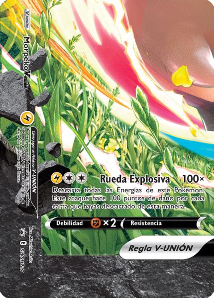 Morpeko V UNIÓN SWSH Promo 215 TCG WikiDex la enciclopedia Pokémon