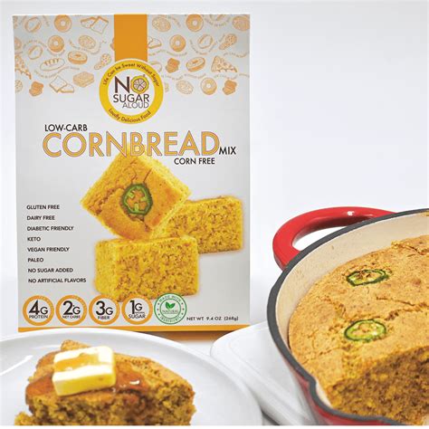 Corn Free Corn Bread Mix Keto Vegan And Diabetic Friendly No Sugar Aloud