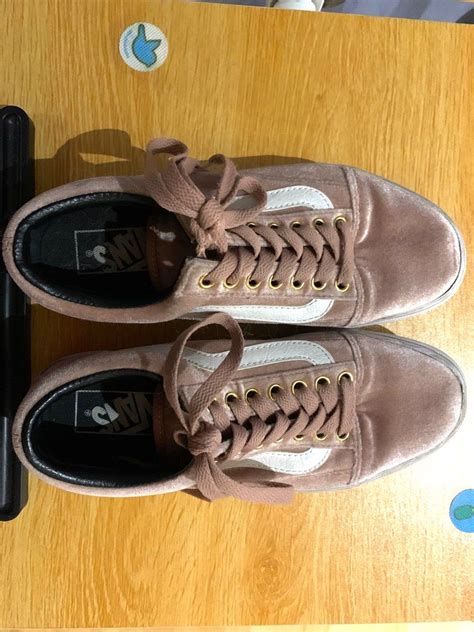 Limited Edition Vans Old Skool Suede Nude Pink Women S Fashion Footwear Shoe Inserts On Carousell