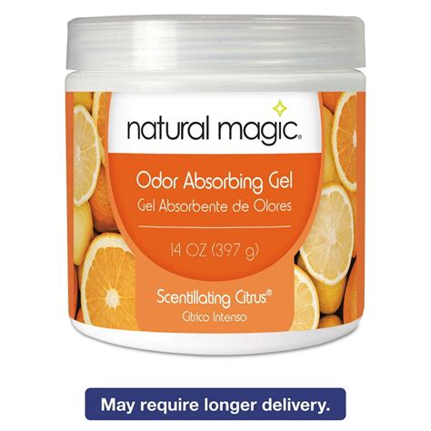 Natural Magic Odor Absorbing Gel Scentillating Citrus 14 Oz Jar 12