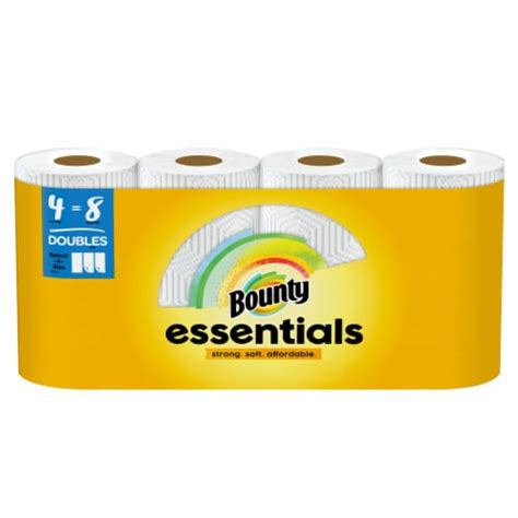 Bounty Essentials Select A Size Paper Towels Double Rolls 4 Rolls Kroger