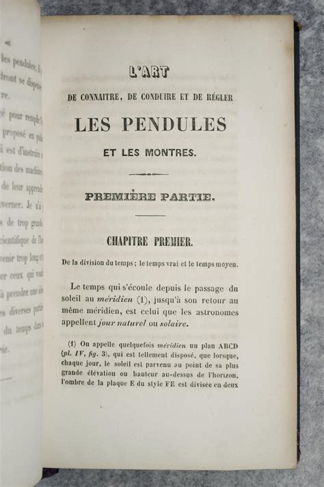 Lart De Connaitre Les Pendules Et Les Montres A Lusage Des Jeunes