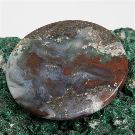 Indonesian Moss Agate Cabochon