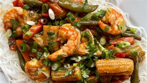 Easy shrimp stir-fry